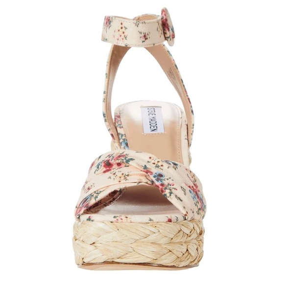 STEVE MADDEN Poloma Espadrille Platform Wedge Floral Sandal - Picture 4 of 6